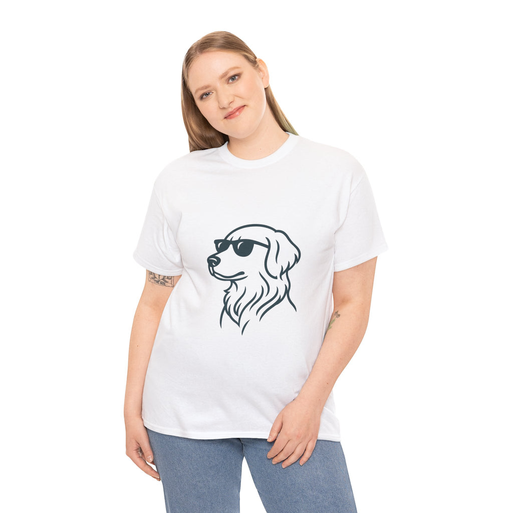 Dog with sunglasses logo cool T-Shirt