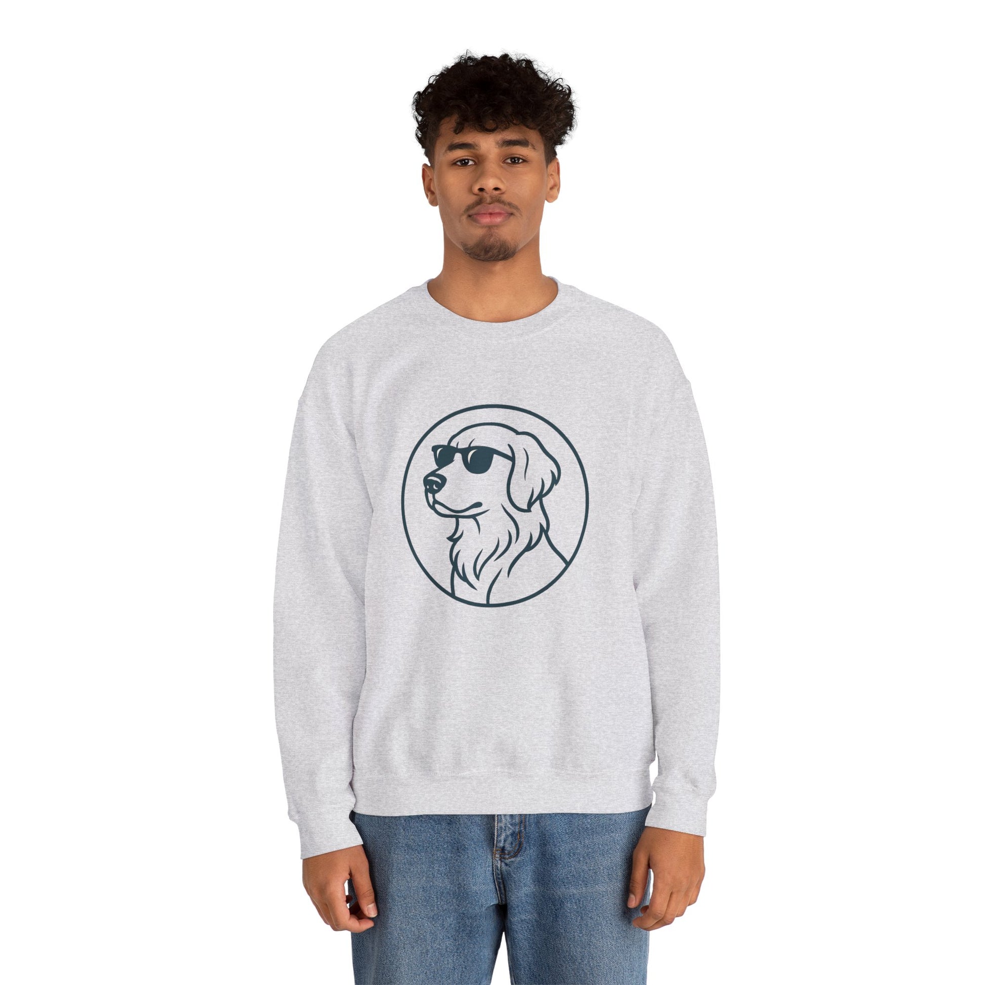 Dog with glasses cool Sweatshirt