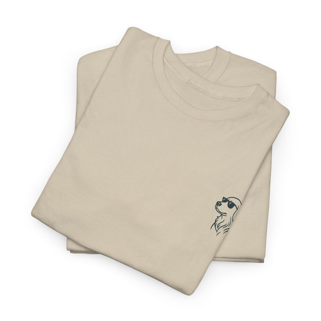 Dog with sunglasses logo cool T-Shirt
