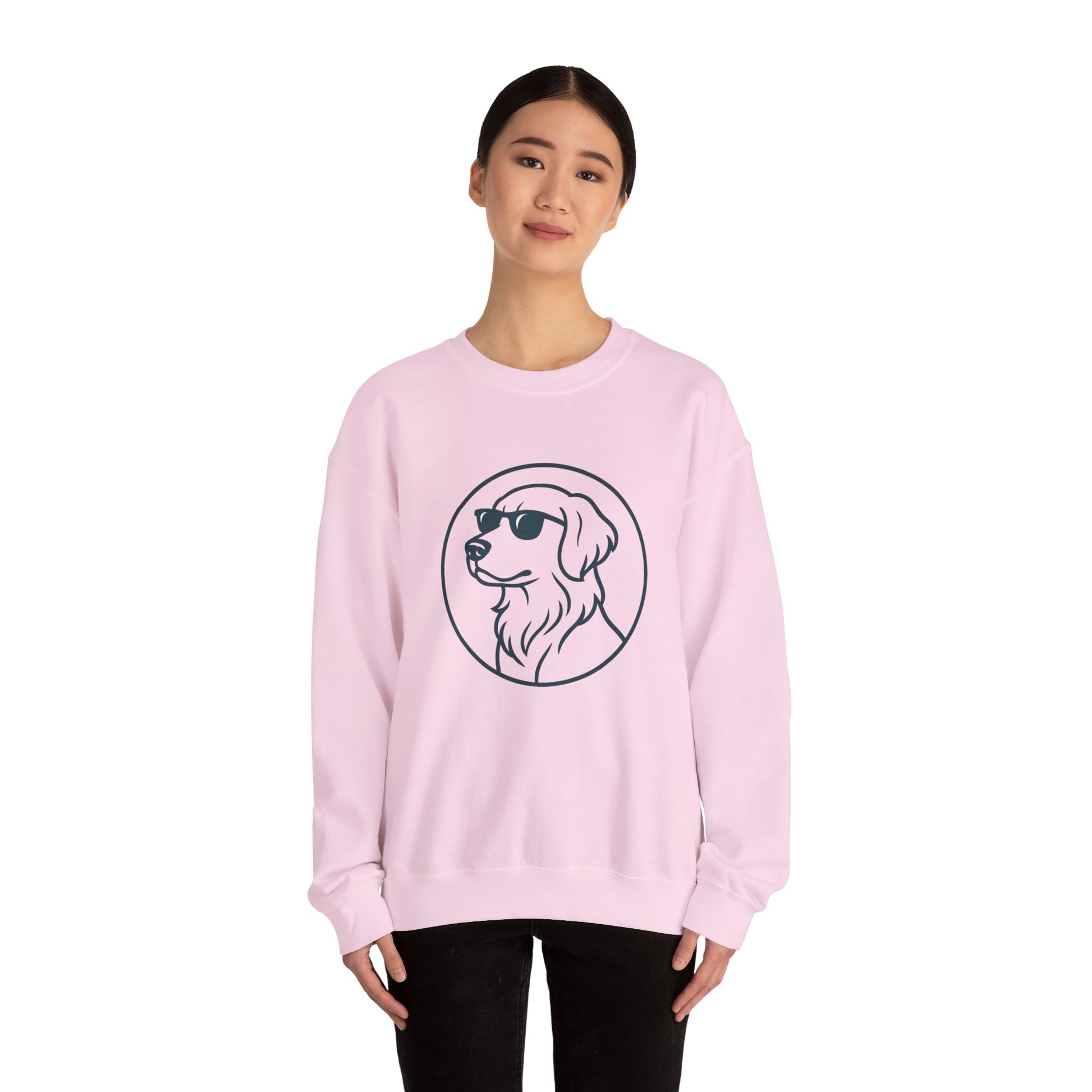 Dog with glasses cool Sweatshirt