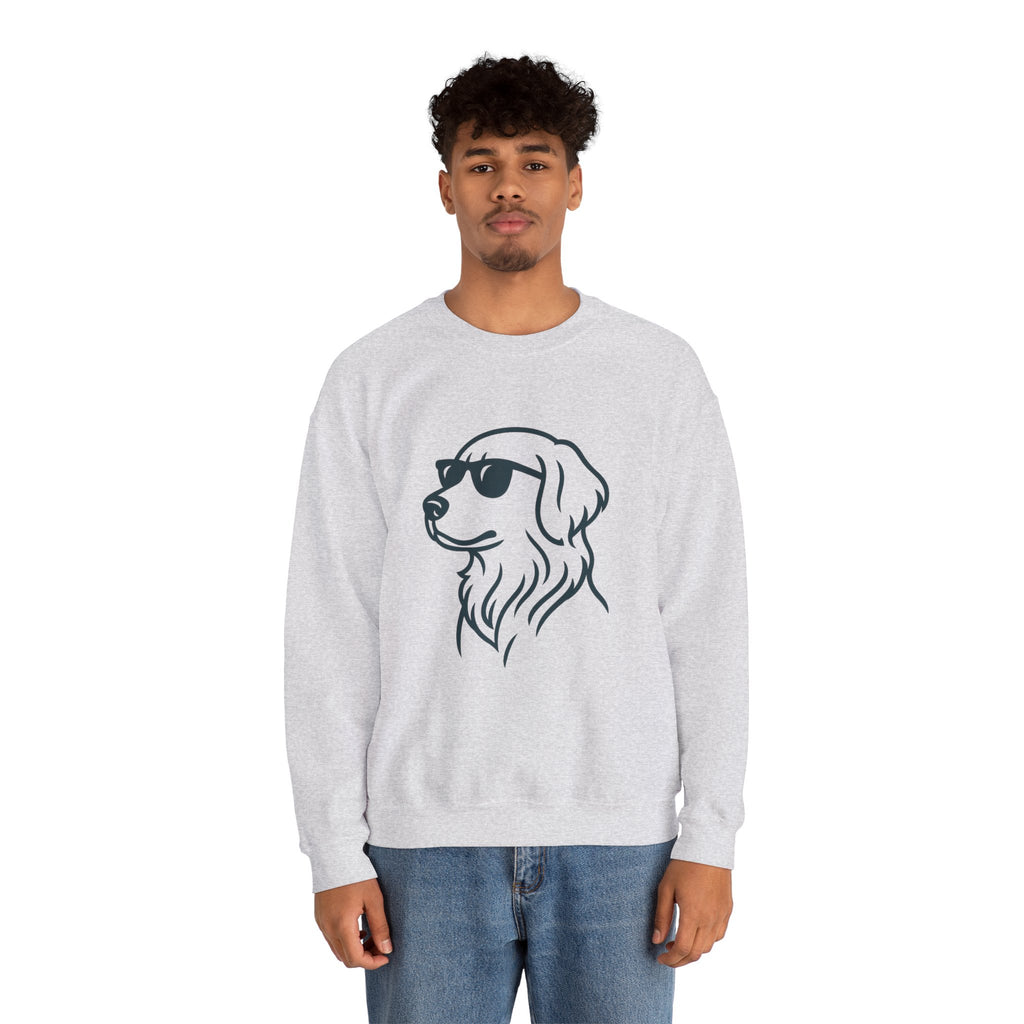 Dog with glasses cool logo Sweatshirt