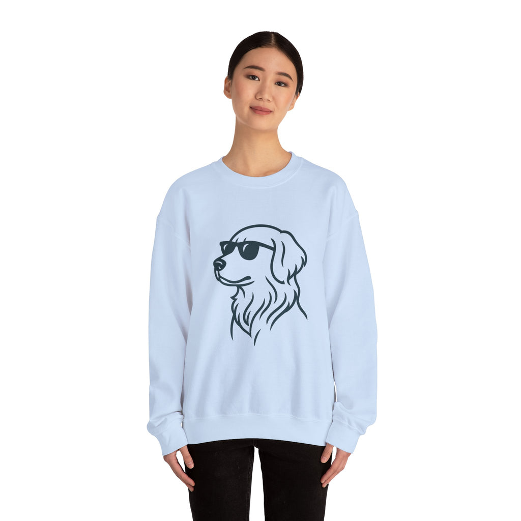 Dog with glasses cool logo Sweatshirt