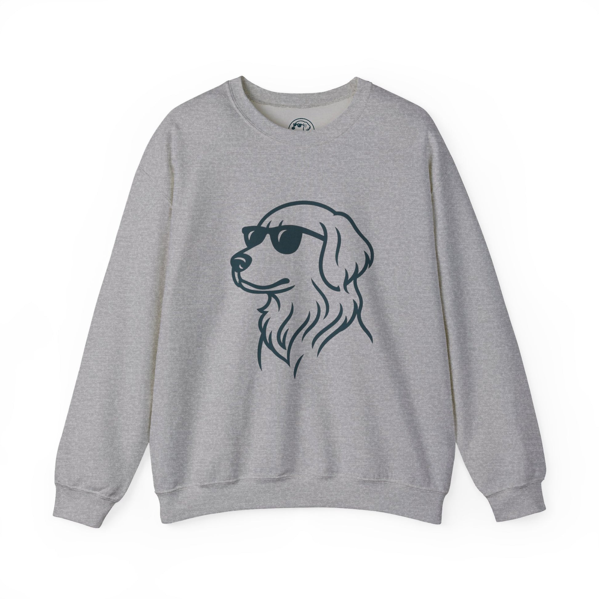 Dog with glasses cool logo Sweatshirt