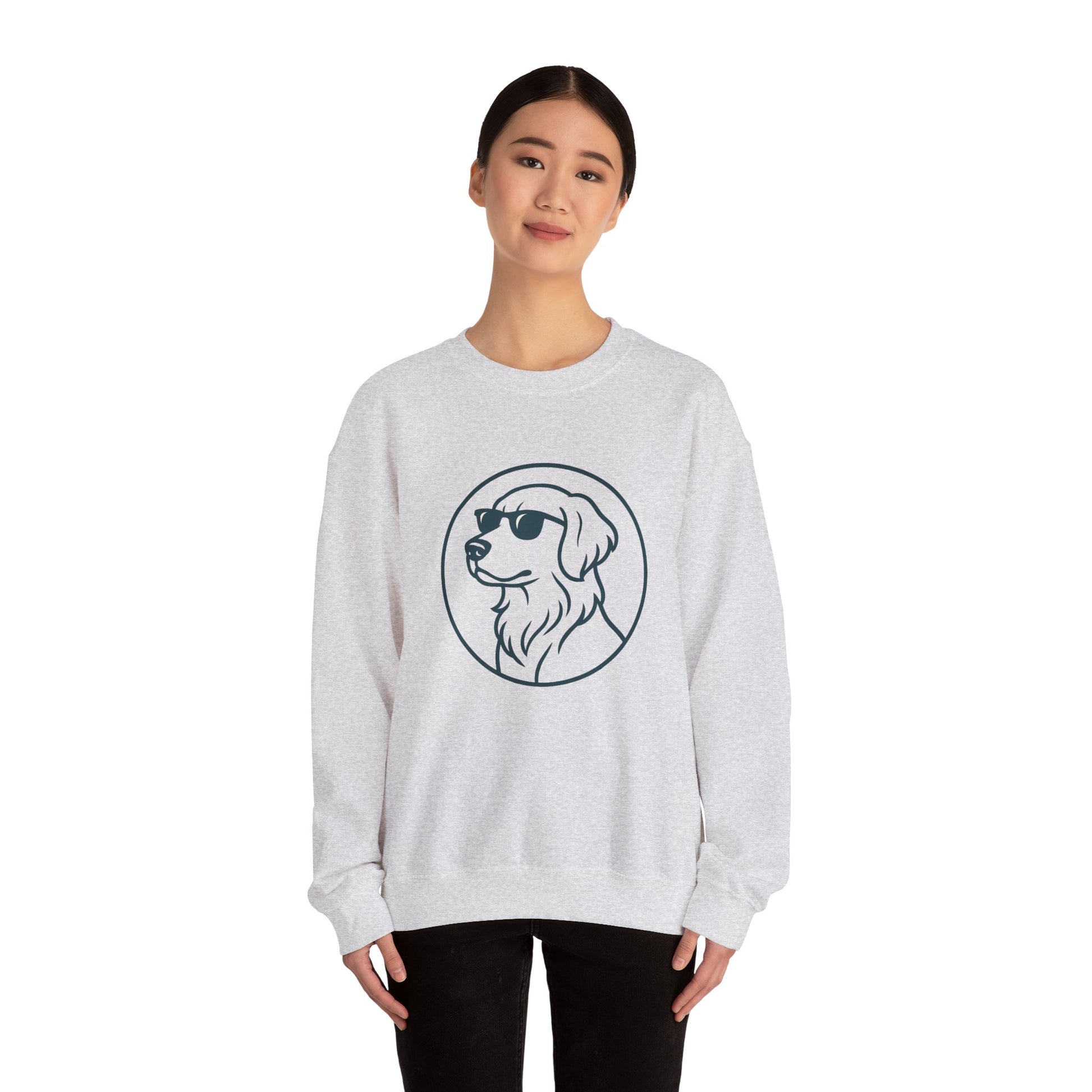 Dog with glasses cool Sweatshirt