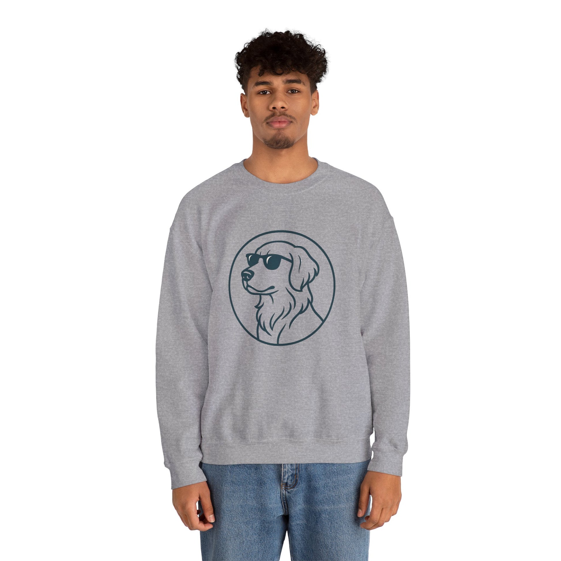Dog with glasses cool Sweatshirt