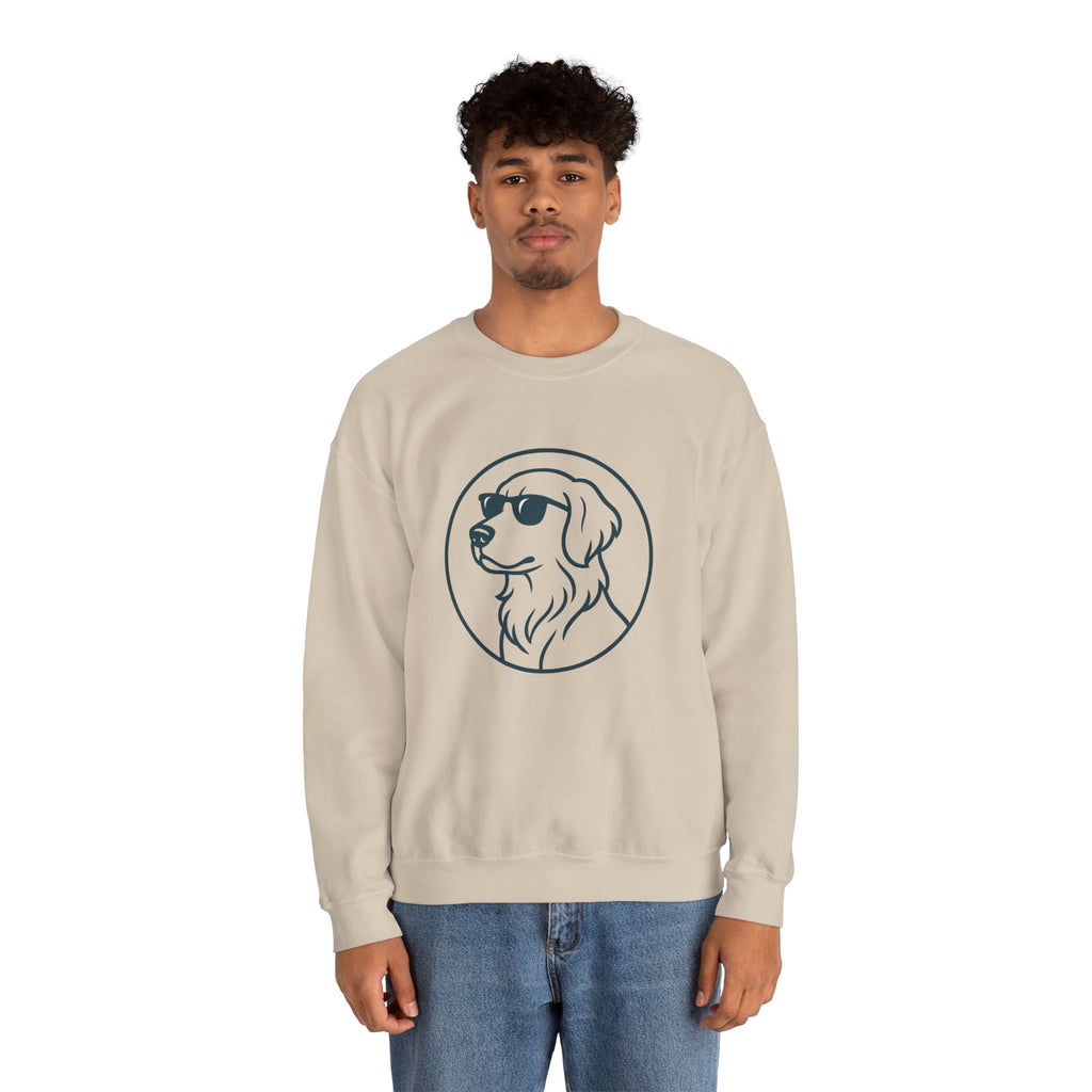 Dog with glasses cool Sweatshirt