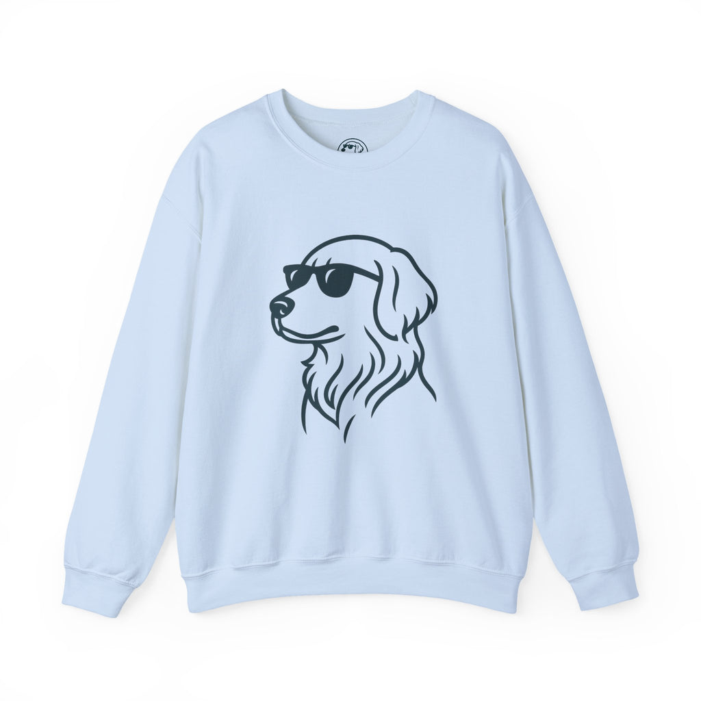 Dog with glasses cool logo Sweatshirt