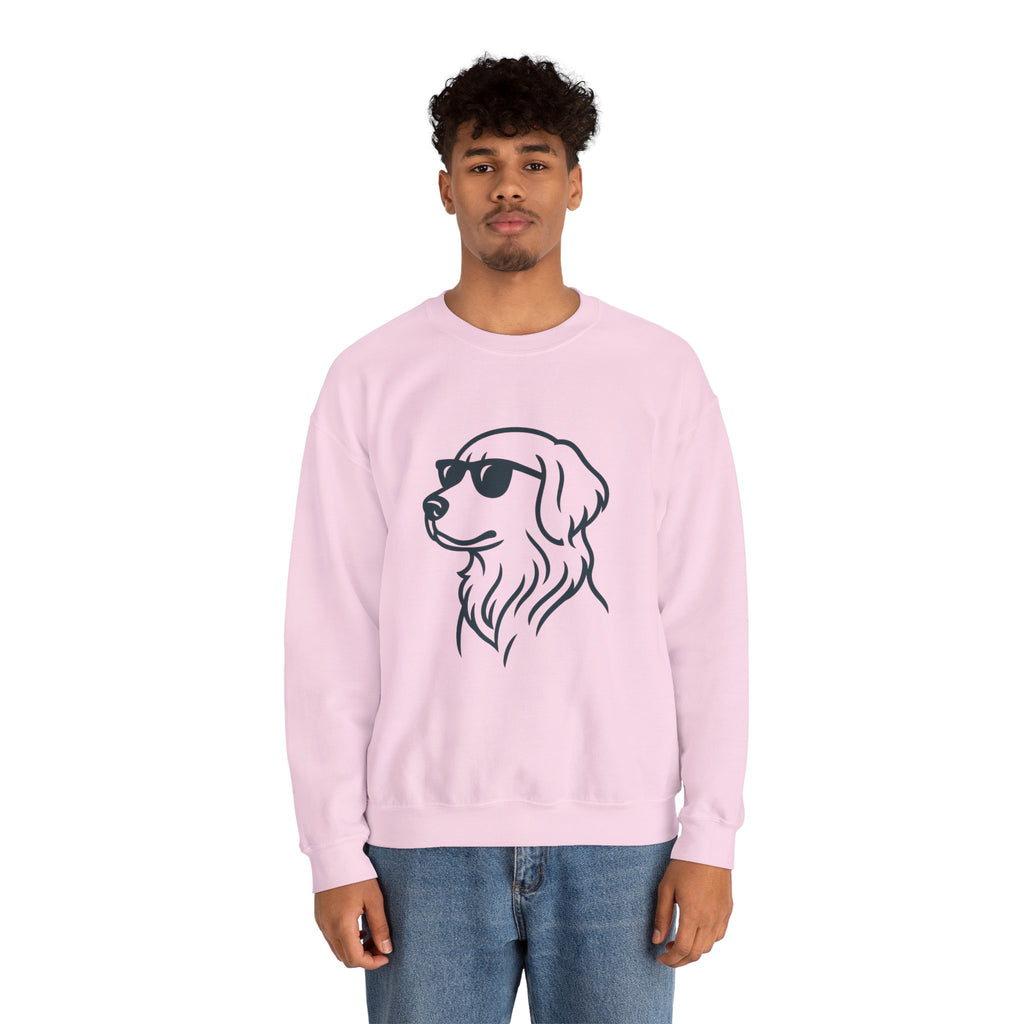 Dog with glasses cool logo Sweatshirt