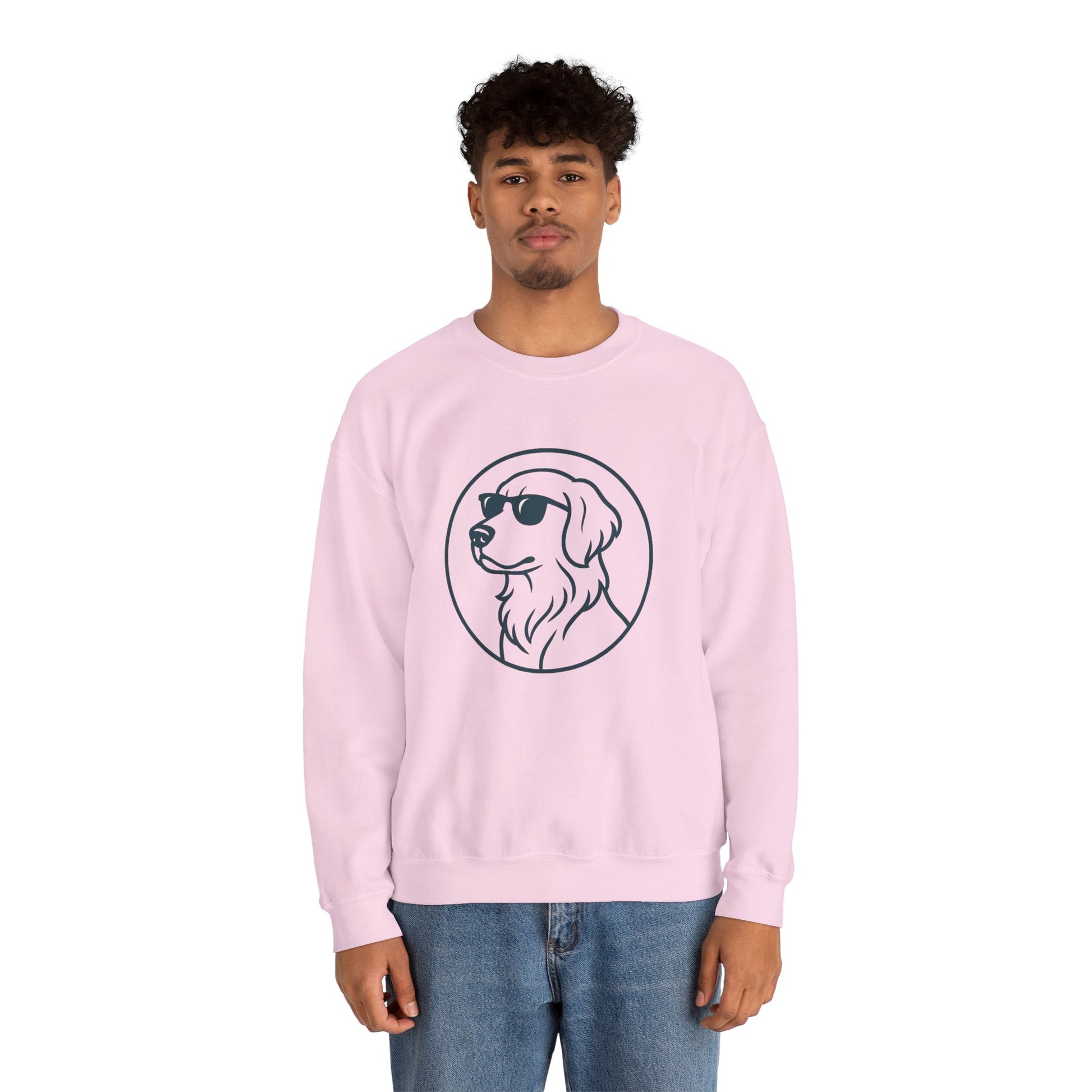 Dog with glasses cool Sweatshirt