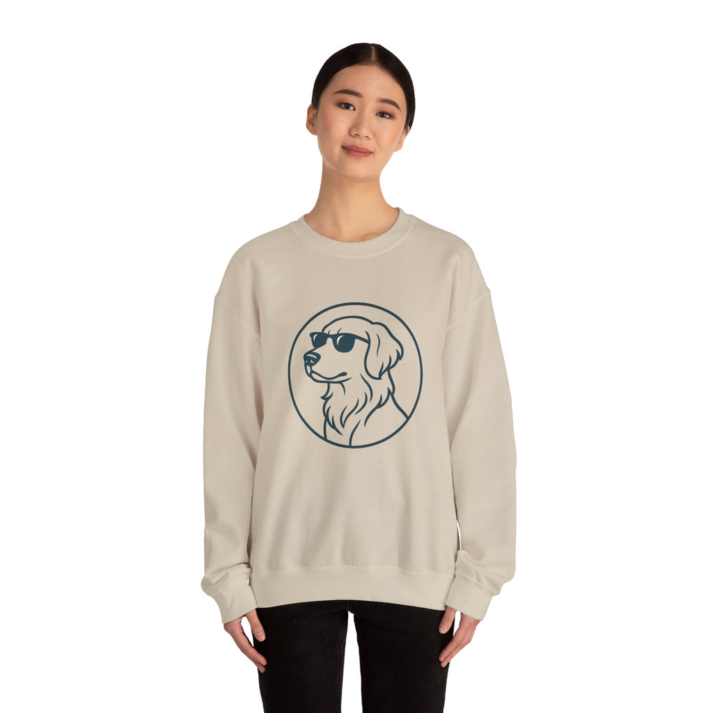 Dog with glasses cool Sweatshirt
