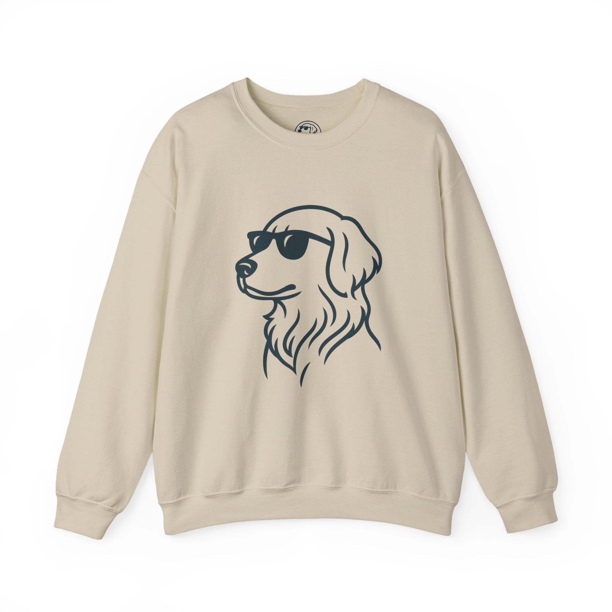 Dog with glasses cool logo Sweatshirt